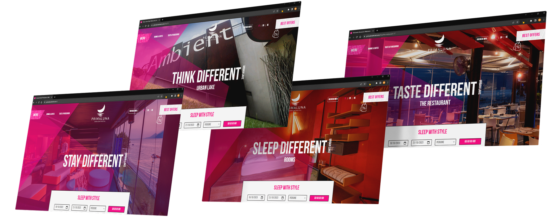 Hotel Primaluna - Web Design - Lago di Garda