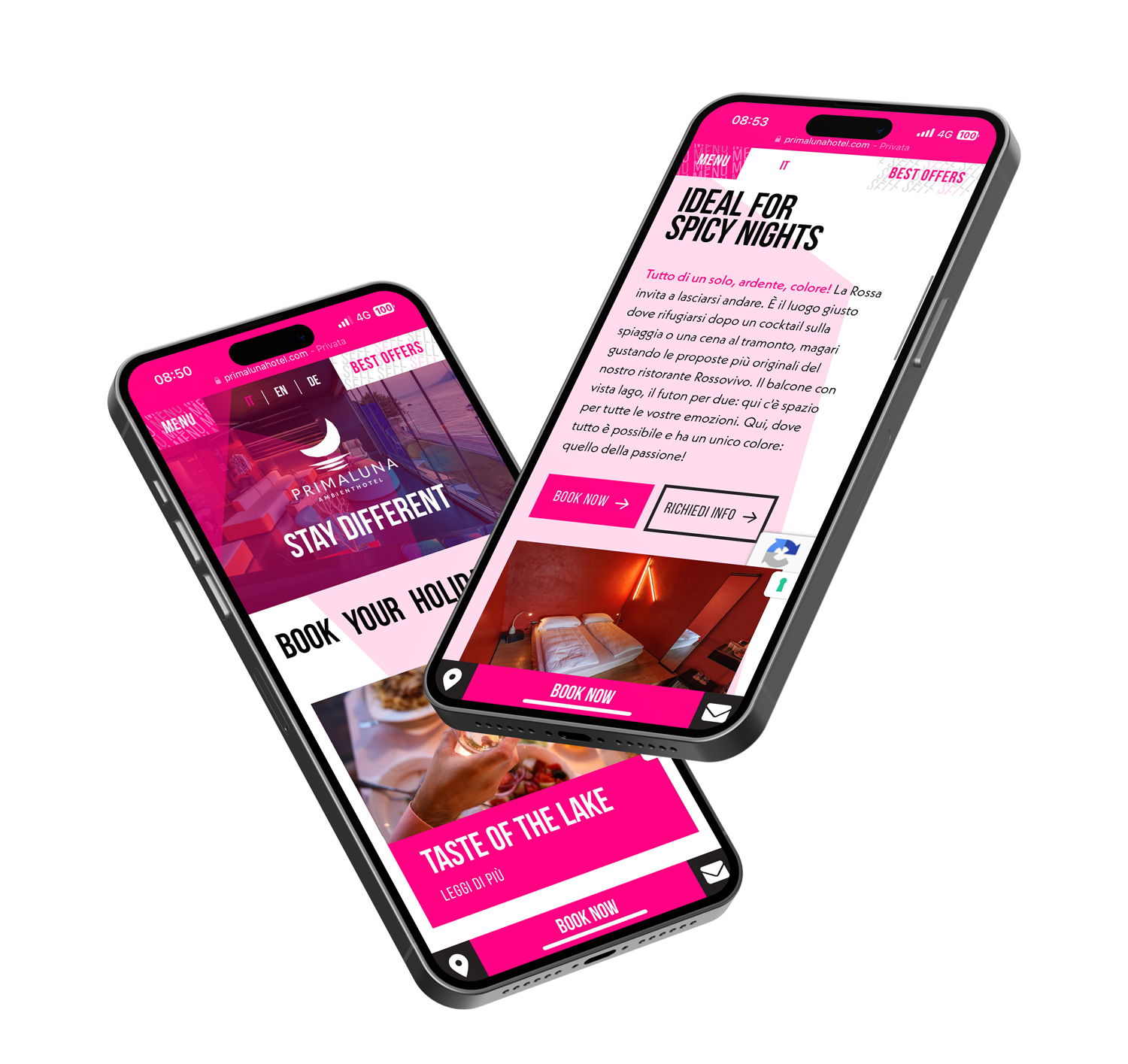 Hotel Primaluna - Web Design - Lago di Garda